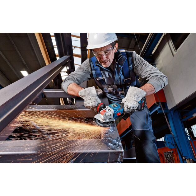 Болгарка акумуляторна (кутова шліфмашина) Li-ion 18 В GWX 18V-15 SC BOSCH, фото , зображення 4 | SNABZHENIE.com.ua