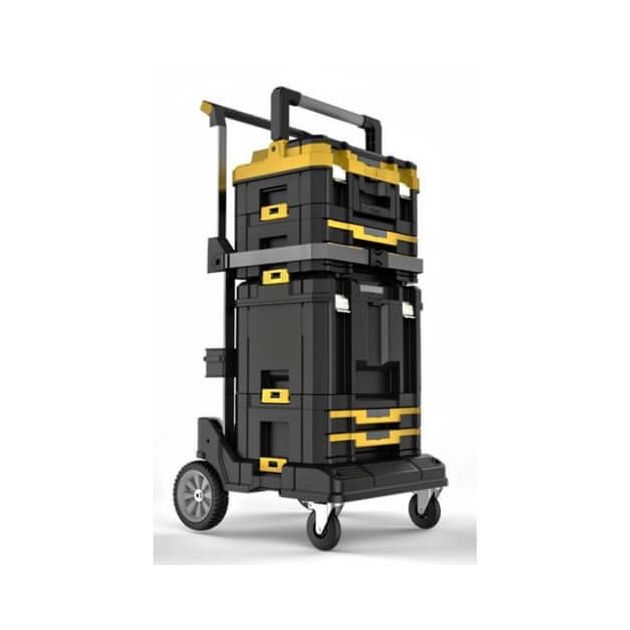 Тележка для ящиков TSTAK DeWALT, грузоподъемность 100 кг, фото , изображение 2 | SNABZHENIE.com.ua