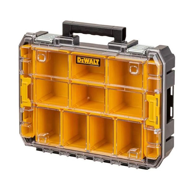Органайзер DeWALT TSTAK с прозрачной крышкой, 10 чашек, IP54, фото , изображение 2 | SNABZHENIE.com.ua