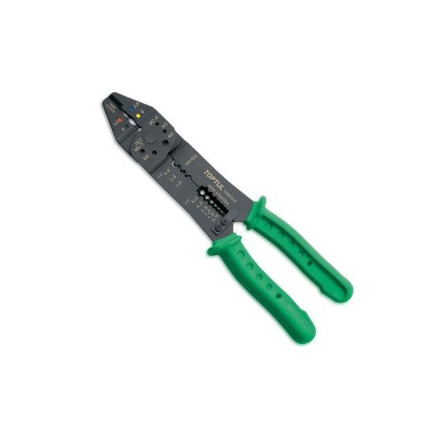 Кліщі для обжимки клем і зняття ізоляції TOPTUL (DIBB1009), фото  | SNABZHENIE.com.ua