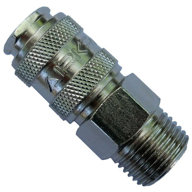 Быстроразъемное соединение мама 1/2" внешняя резьба AIRKRAFT SE1-4SM, фото  | SNABZHENIE.com.ua