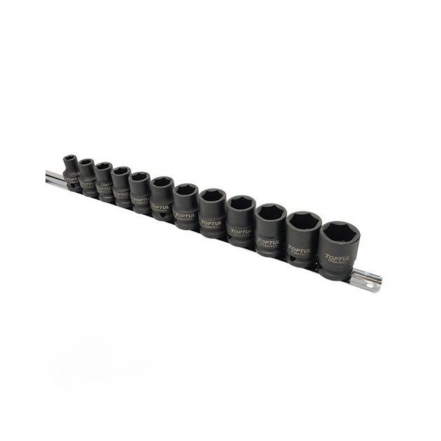 Набор ударных головок 1/2" 12 шт. 8-22мм TOPTUL GAAQ1612M, фото  | SNABZHENIE.com.ua