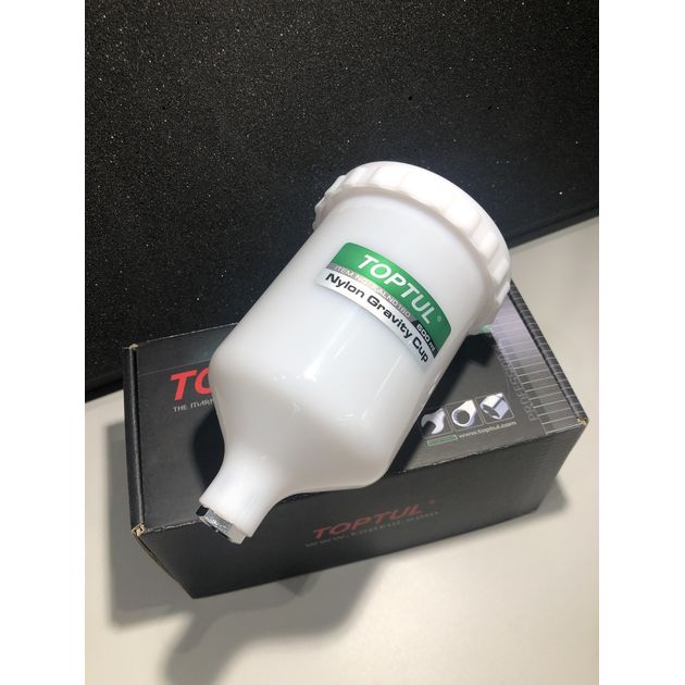 Бачок для краскопульта пластиковий 600 мл (внутрішня різьба M16*1.5) TOPTUL KALN0160, фото , зображення 2 | SNABZHENIE.com.ua