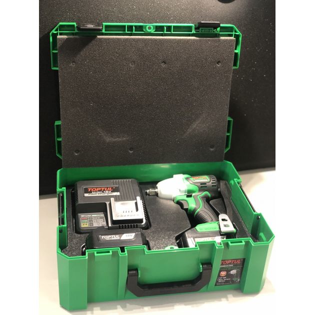 Аккумуляторный ударный гайковерт TOPTUL KPA-1639E 1/2" 120-385Nm, фото , изображение 3 | SNABZHENIE.com.ua Аккумуляторный ударный гайковерт TOPTUL KPA-1639E 1/2" 120-385Nm, фото , изображение 3 | SNABZHENIE.com.ua