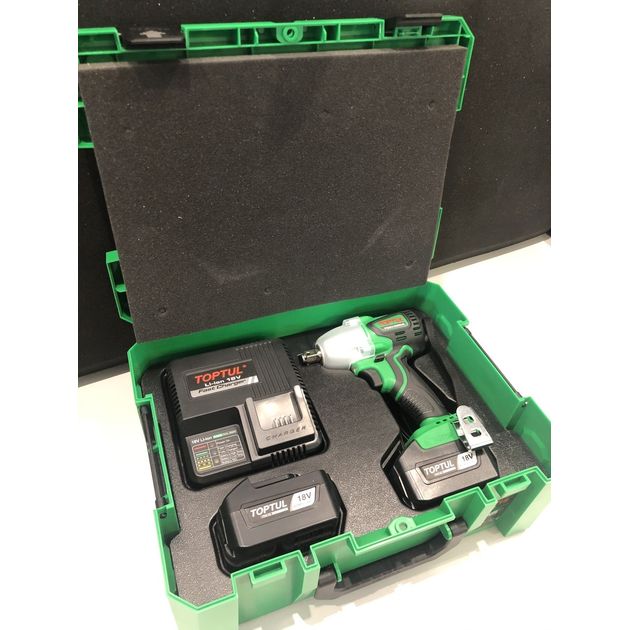 Аккумуляторный ударный гайковерт TOPTUL KPA-1639E 1/2" 120-385Nm, фото , изображение 4 | SNABZHENIE.com.ua Аккумуляторный ударный гайковерт TOPTUL KPA-1639E 1/2" 120-385Nm, фото , изображение 4 | SNABZHENIE.com.ua