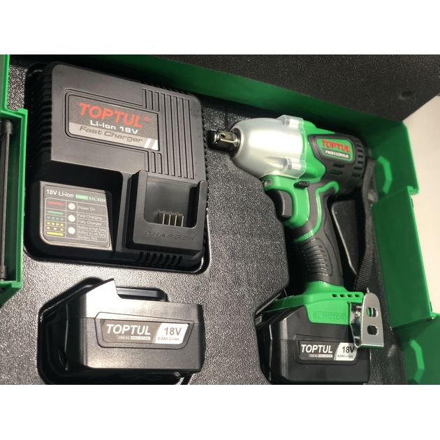 Аккумуляторный ударный гайковерт TOPTUL KPA-1639E 1/2" 120-385Nm, фото , изображение 5 | SNABZHENIE.com.ua Аккумуляторный ударный гайковерт TOPTUL KPA-1639E 1/2" 120-385Nm, фото , изображение 5 | SNABZHENIE.com.ua