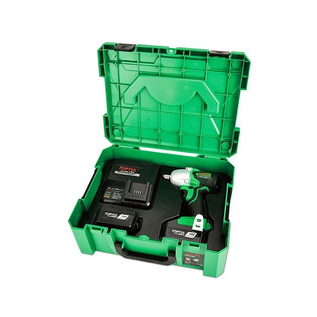 Аккумуляторный ударный гайковерт TOPTUL KPA-1639E 1/2" 120-385Nm, фото , изображение 2 | SNABZHENIE.com.ua Аккумуляторный ударный гайковерт TOPTUL KPA-1639E 1/2" 120-385Nm, фото , изображение 2 | SNABZHENIE.com.ua