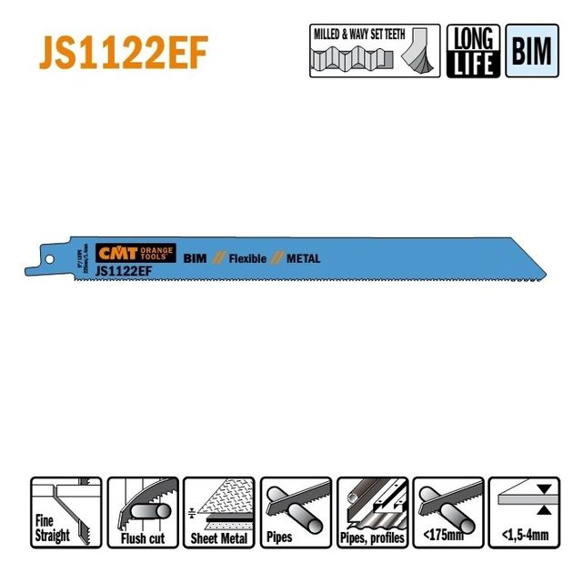 Полотно для сабельной пилы 225x205x19 мм, K 0,90; TS 1,4 CMT, фото  | SNABZHENIE.com.ua