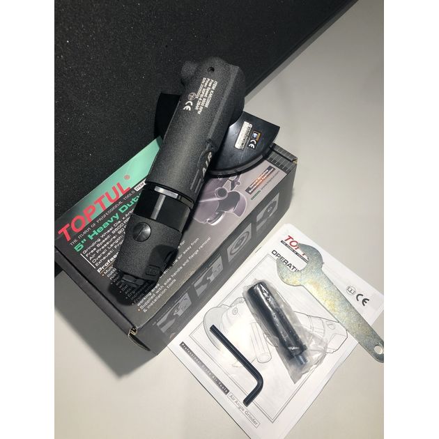 Пневматическая угловая шлифмашинка 5" (125мм, 9500об/мин) TOPTUL, фото , изображение 4 | SNABZHENIE.com.ua Пневматическая угловая шлифмашинка 5" (125мм, 9500об/мин) TOPTUL, фото , изображение 4 | SNABZHENIE.com.ua