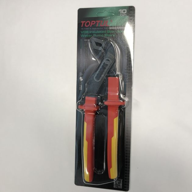 Изолированные переставные клещи 1000V VDE TOPTUL DGCE2210, фото , изображение 2 | SNABZHENIE.com.ua Изолированные переставные клещи 1000V VDE TOPTUL DGCE2210, фото , изображение 2 | SNABZHENIE.com.ua