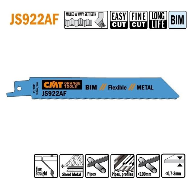 Полотно пильное для сабельной пилы 150x130x19 мм, K0,90 TS1 CMT, фото  | SNABZHENIE.com.ua