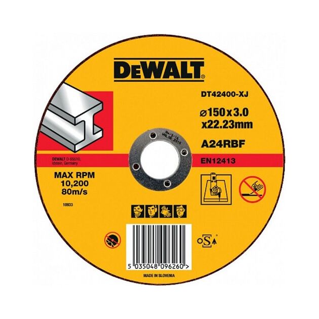 Круг отрезной DeWALT для черного/цветного металла 150x3x22,23 мм, фото  | SNABZHENIE.com.ua
