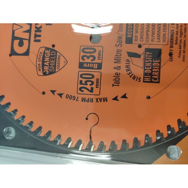 Диск пильный 250x30 мм, Z 80, по дереву, CMT (273.250.80M), фото , изображение 13 | SNABZHENIE.com.ua