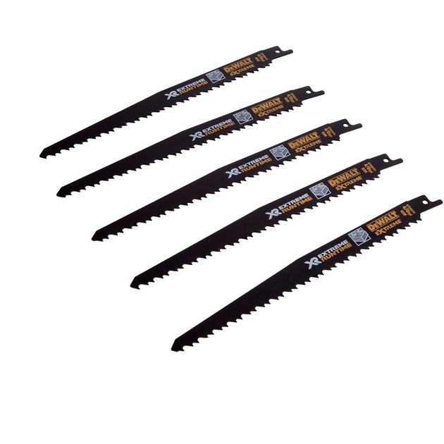 Полотно DeWALT по древесине для сабельных пил, 5 шт., 230 мм, фото  | SNABZHENIE.com.ua