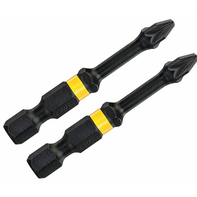 Набор бит DeWALT IMPACT TORSION EXTREME, Pozidriv, 50 мм, 2 шт, фото  | SNABZHENIE.com.ua