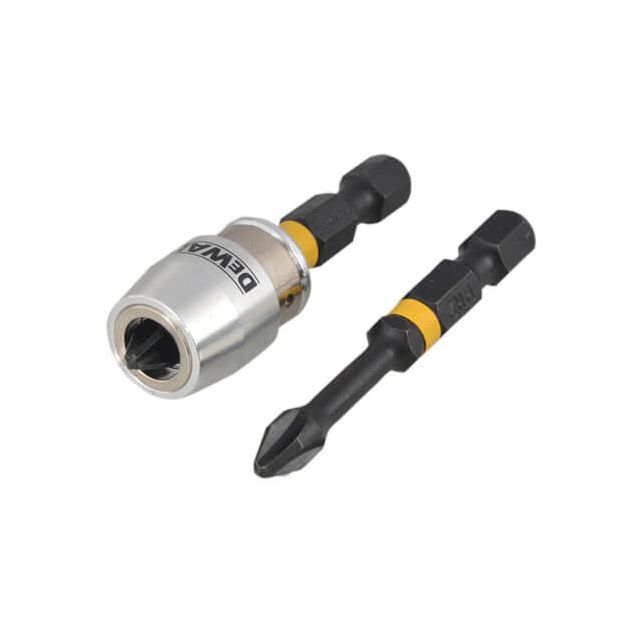 Набір біт і насадок DeWALT IMPACT TORSION, ударні, Ph2, L = 50 мм, магнітний тримач шурупів, 3 шт (DT70536T), фото , зображення 2 | SNABZHENIE.com.ua Набір біт і насадок DeWALT IMPACT TORSION, ударні, Ph2, L = 50 мм, магнітний тримач шурупів, 3 шт (DT70536T), фото , зображення 2 | SNABZHENIE.com.ua