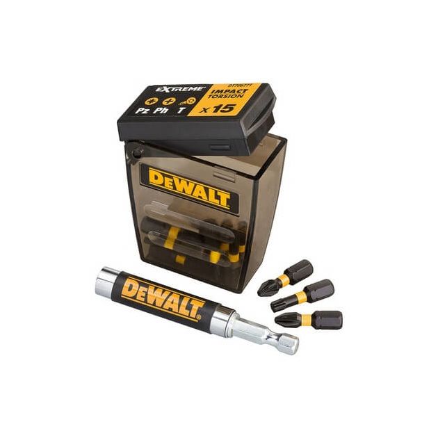 Набор бит DeWALT EXTREME FlexTorq, 16 шт, 25 мм, кейс (DT70577T), фото , изображение 3 | SNABZHENIE.com.ua Набор бит DeWALT EXTREME FlexTorq, 16 шт, 25 мм, кейс (DT70577T), фото , изображение 3 | SNABZHENIE.com.ua