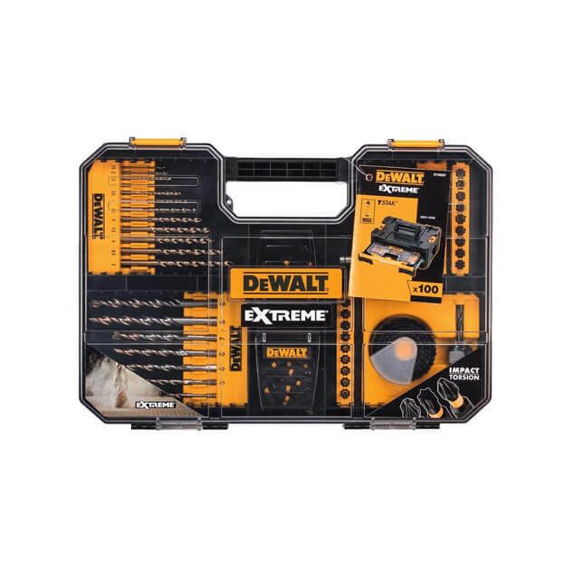 Набор бит и сверл DeWALT, 100 шт, L=25 мм, Phillips, Torx, Pozidriv, фото  | SNABZHENIE.com.ua