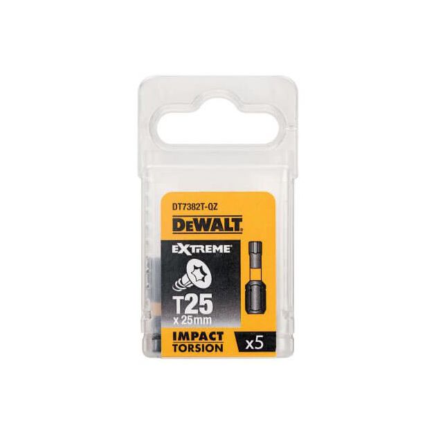 Набор бит DeWALT IMPACT TORSION Torx T25, 25 мм, 5 шт (DT7382T), фото  | SNABZHENIE.com.ua