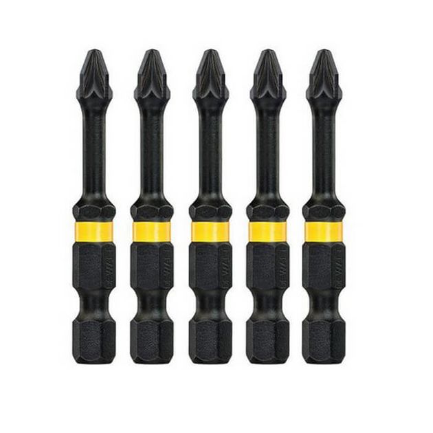 Набор бит DeWALT IMPACT TORSION EXTREME Pozidriv Pz2, 50 мм, 5 шт, фото , изображение 2 | SNABZHENIE.com.ua Набор бит DeWALT IMPACT TORSION EXTREME Pozidriv Pz2, 50 мм, 5 шт, фото , изображение 2 | SNABZHENIE.com.ua