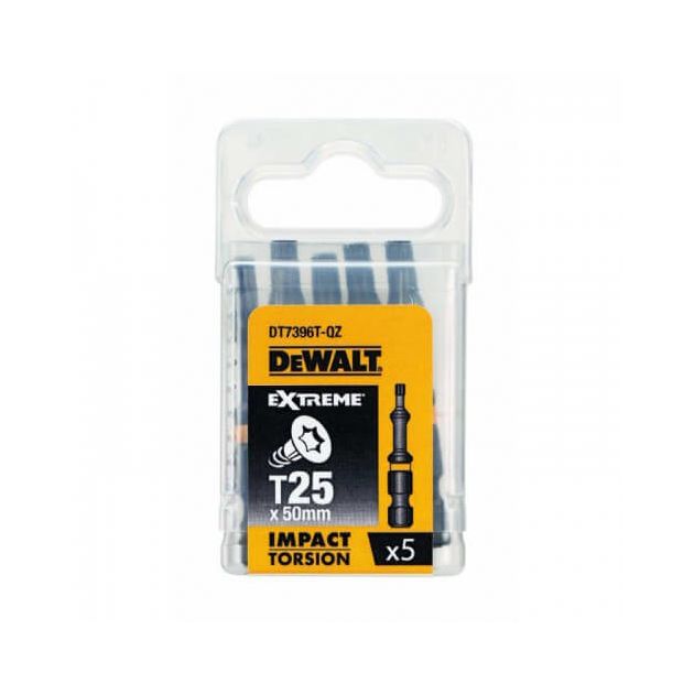 Набор бит DeWALT IMPACT TORSION Torx T25, 50 мм, 5 шт (DT7396T), фото  | SNABZHENIE.com.ua