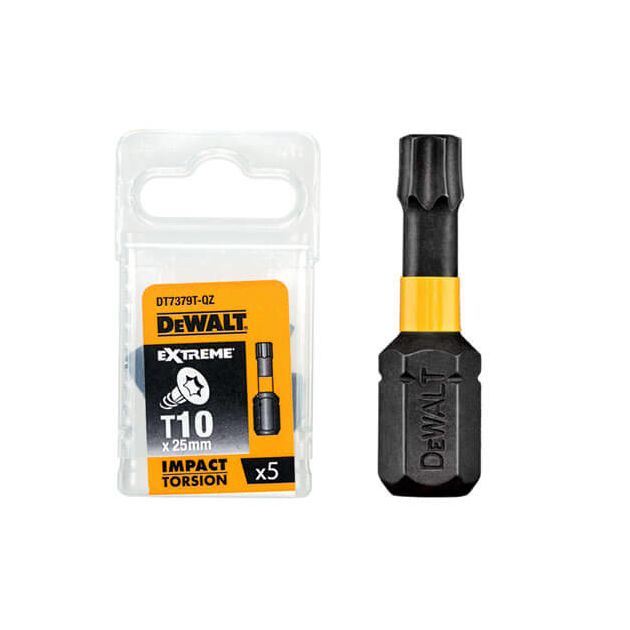 Набор бит DeWALT IMPACT TORSION Torx Т27, 50 мм, 5 шт (DT7397T), фото  | SNABZHENIE.com.ua