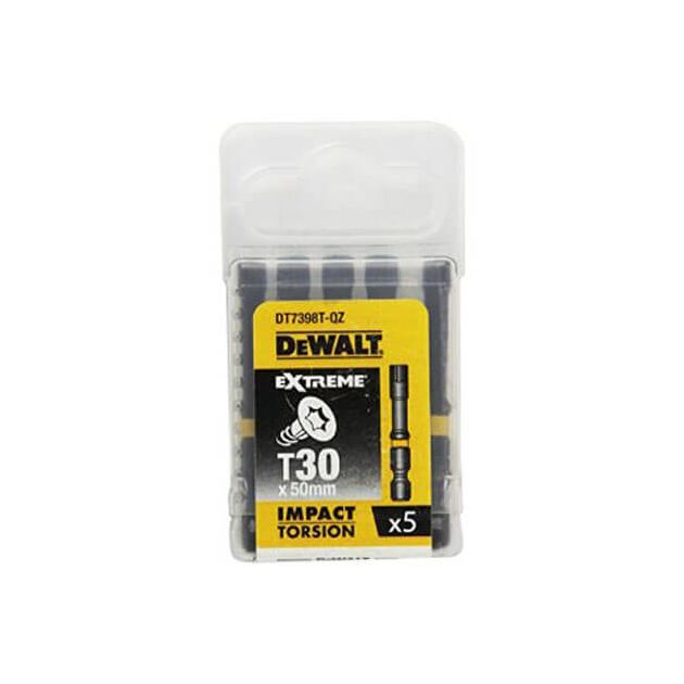Набор бит DeWALT IMPACT TORSION Torx T30, 50 мм, 5 шт (DT7398T), фото  | SNABZHENIE.com.ua