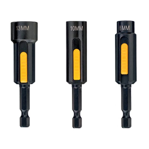 Набір головок торцевих магнітних EXTREME IMPACT DeWALT 1/4, 8, 10, 13 мм, з рухомим магнітом всередині (DT7460), фото  | SNABZHENIE.com.ua