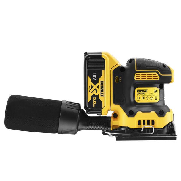 Шліфмашина вібраційна акумуляторна DeWALT DCW200P2, фото , зображення 2 | SNABZHENIE.com.ua Шліфмашина вібраційна акумуляторна DeWALT DCW200P2, фото , зображення 2 | SNABZHENIE.com.ua