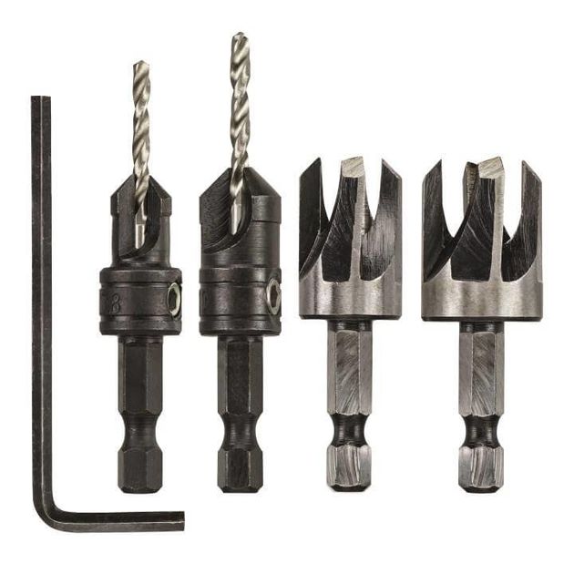 Набір системи свердління отворів DeWALT по дереву, 5 предметів (DT7620), фото , зображення 2 | SNABZHENIE.com.ua