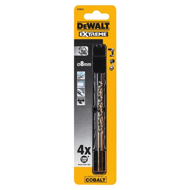 Сверло по металлу DeWALT EXTREME COBALT HSS-CO, d=8 мм, L=117 мм, фото  | SNABZHENIE.com.ua