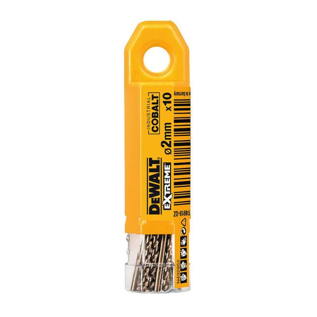 Сверло по металлу DeWALT HSS-CO кобальт 2 мм, 10 шт (DT4918), фото  | SNABZHENIE.com.ua