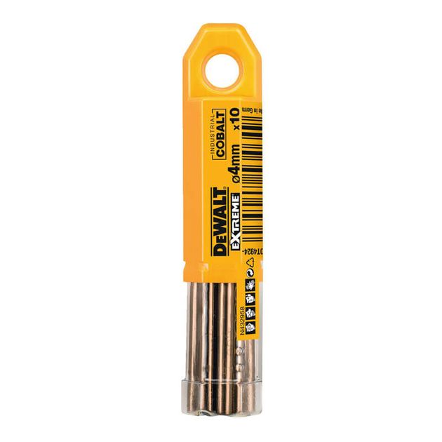 Сверло по металлу DeWALT EXTREME COBALT 4 мм, 10 шт (DT4924), фото  | SNABZHENIE.com.ua