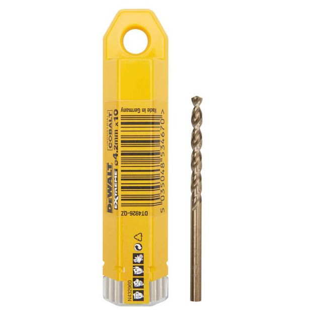 Сверло по металлу DeWALT 4.2 мм, L 75 мм, упаковка 10 шт (DT4926), фото  | SNABZHENIE.com.ua