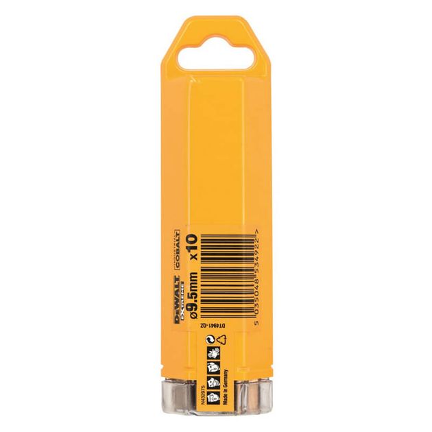 Сверло по металлу DeWALT EXTREME 9,5 мм, кобальтовое, 10 шт (DT4941), фото  | SNABZHENIE.com.ua