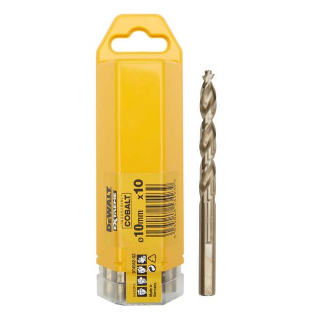 Сверло по металлу DeWALT 10 мм, HSS-CO, 10 шт (DT4942), фото  | SNABZHENIE.com.ua