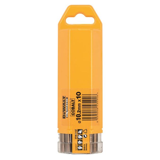 Сверло по металлу DeWALT EXTREME COBALT 10,2 мм, 10 шт (DT4943), фото  | SNABZHENIE.com.ua