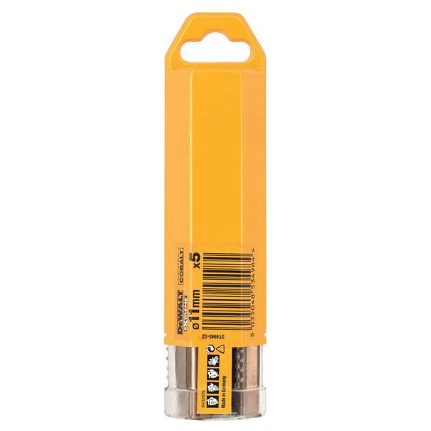 Сверло DeWALT EXTREME COBALT HSS-CO 11 мм, 142 мм, 5 шт (DT4945), фото  | SNABZHENIE.com.ua