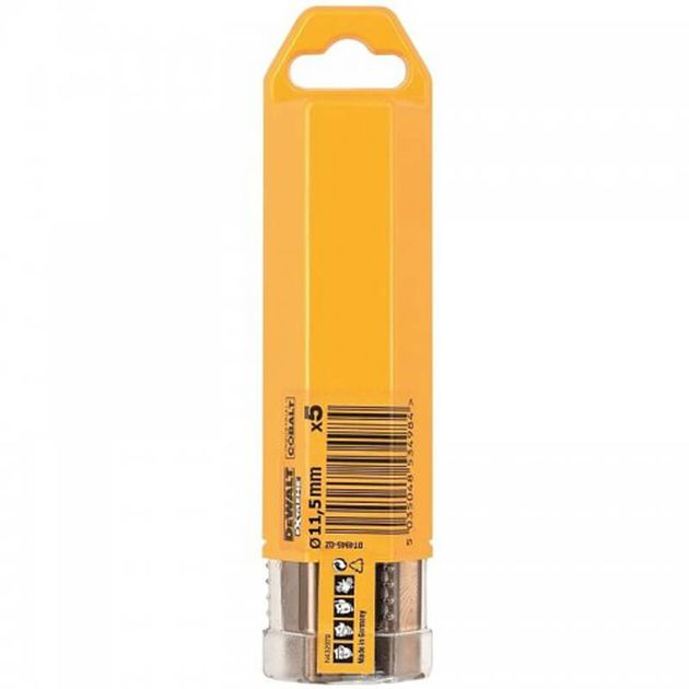 Сверло по металлу DeWALT EXTREME COBALT HSS-CO 11,5 мм, 5 шт., фото  | SNABZHENIE.com.ua