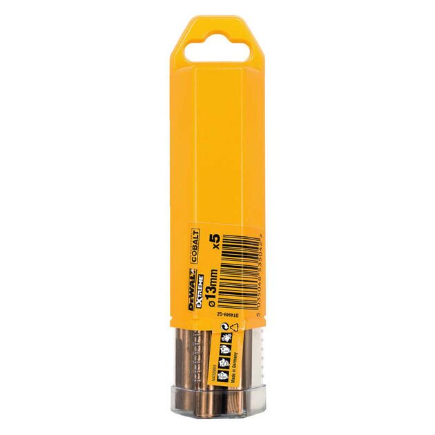 Сверло DeWALT EXTREME COBALT HSS-CO, d = 13 мм, 5 шт (DT4949), фото  | SNABZHENIE.com.ua