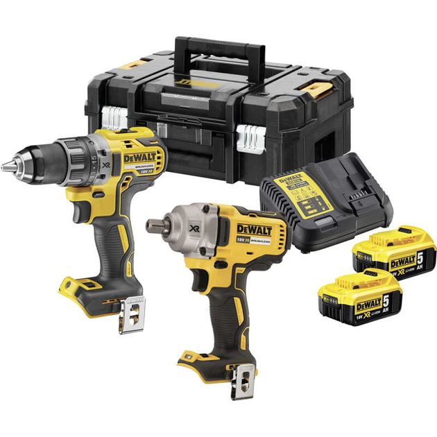 Набор из 2-х бесщеточных инструментов DeWALT DCK2077P2T, фото  | SNABZHENIE.com.ua