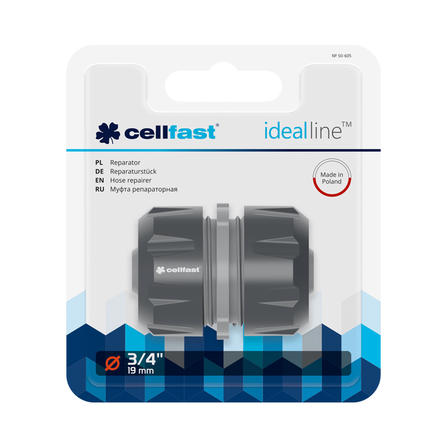 Муфта IDEAL 3/4'' CELLFAST (50-605), фото  | SNABZHENIE.com.ua