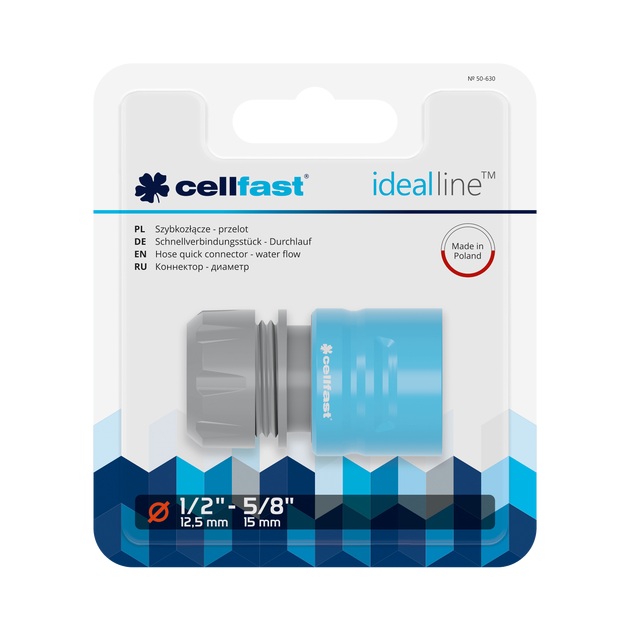 Коннектор IDEAL 1/2''-5/8'' CELLFAST (50-630), фото  | SNABZHENIE.com.ua