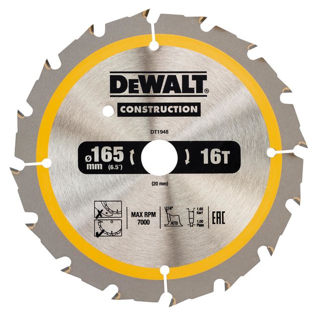 Диск пильный DeWALT DT1948 185x20 мм, 24 зуба, фото  | SNABZHENIE.com.ua