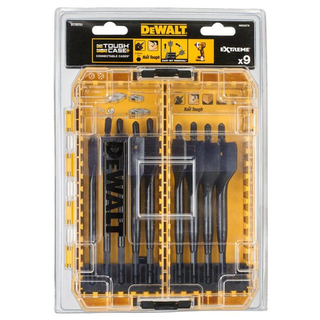 Набір перьевих сверел DeWALT DT70751, фото , зображення 2 | SNABZHENIE.com.ua Набір перьевих сверел DeWALT DT70751, фото , зображення 2 | SNABZHENIE.com.ua