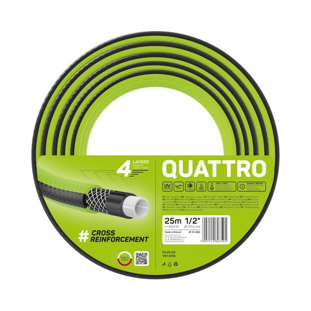 Садовий шланг QUATTRO 1/2 25 м CELLFAST (10-065), фото  | SNABZHENIE.com.ua