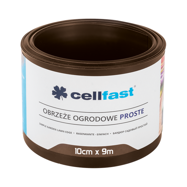 Бордюр газонный прямой коричневый 10 см x 9 м CELLFAST, фото  | SNABZHENIE.com.ua