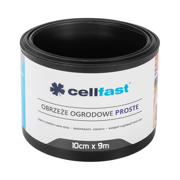 Бордюр газонный прямой черный 10 см x 9 м CELLFAST, фото  | SNABZHENIE.com.ua