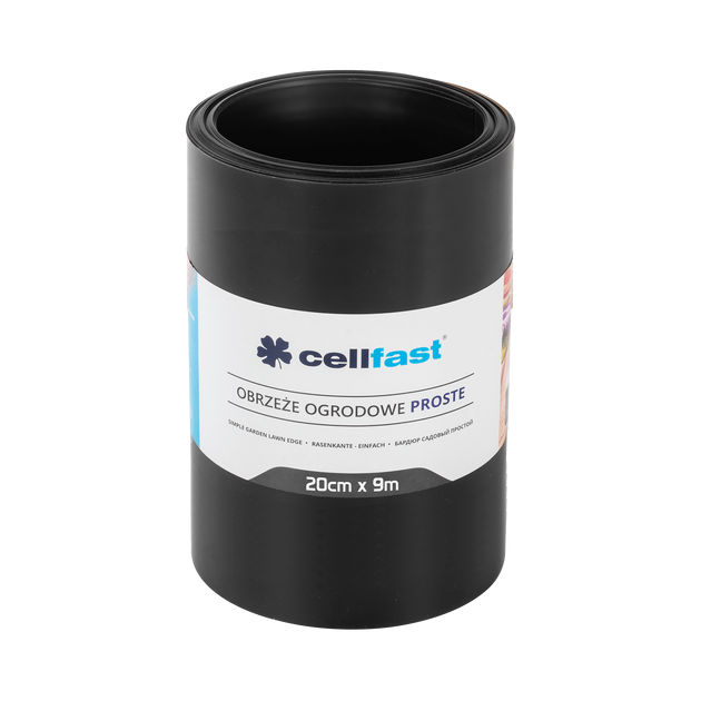 Бордюр газонный прямой черный 20 см x 9 м CELLFAST (30-233H), фото  | SNABZHENIE.com.ua