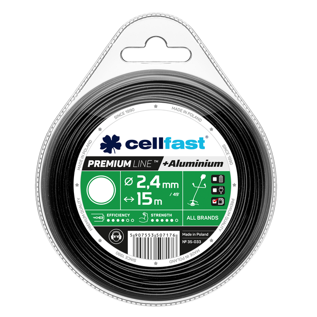 Леска для триммера CELLFAST PREMIUM 2,4 мм x 15 м (35-033), фото  | SNABZHENIE.com.ua